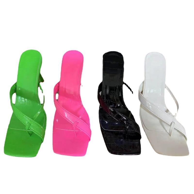 22 New Stiletto Toe High Heel Cool Slippers Women's High Heel Slippers Women's Elegant Women's High Heels Large Size