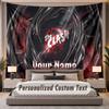 Custom Name Text Tapestry The Cure Personalized Polyester Wall Tapestry For Bedroom And Room