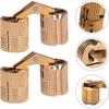 Thickened Heavy Folding Hinge 2pcs Heavy Duty Copper Hinge Cylindrical Spring