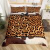 Cowhide Sunflower Duvet Cover Western Farm Animal Skin Bedding Set Microfiber Cow Fur Comforter Cover Twin For Boys Girls Room