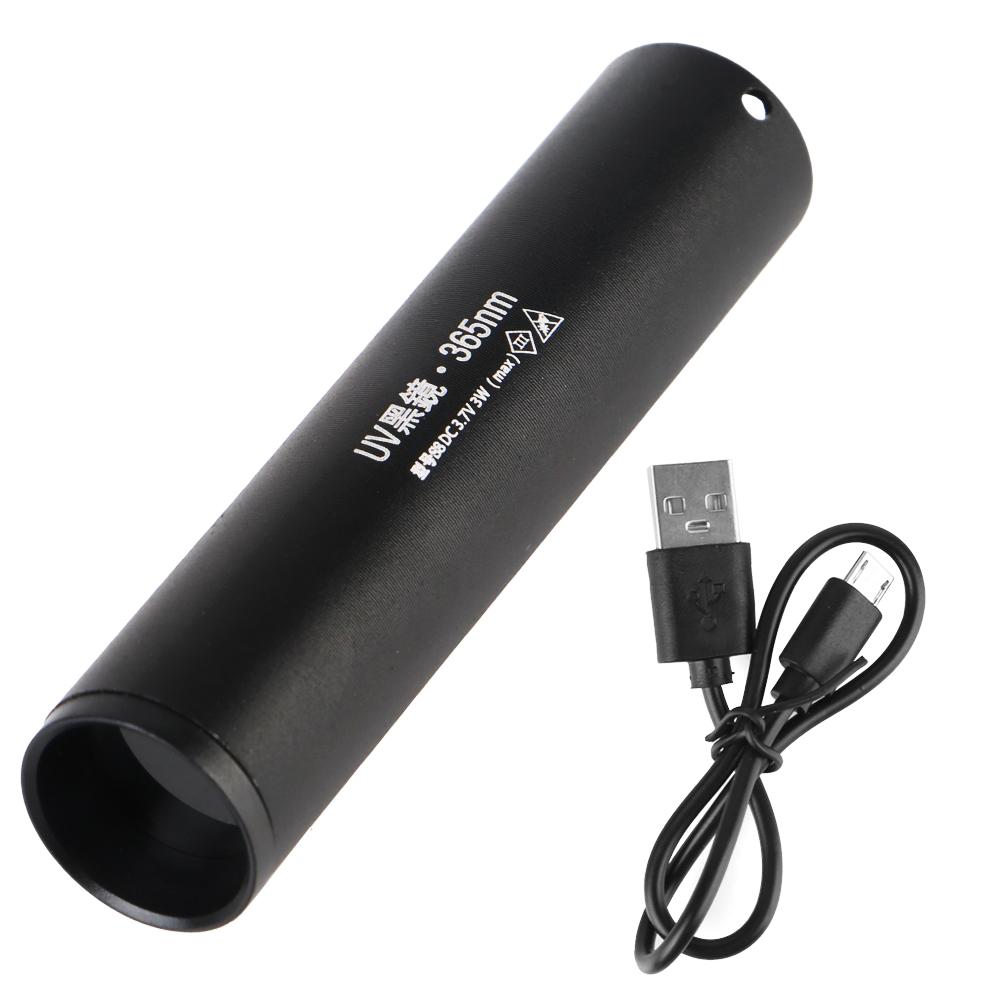 UV Svítilna 365nm Moč Domácích Zvířat Černé Světlo Ultrafialová Svítilna SV57 Kočičí tinea Detekce Peněz Rudy Štírů USB Dobíjecí 3W
