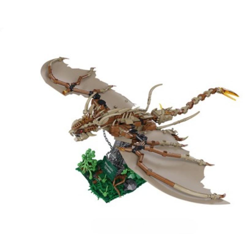 Mountain Dragon Model Mecha Toy Building Blocks Collectible  Educational Playset For Children'S Creative Gifts