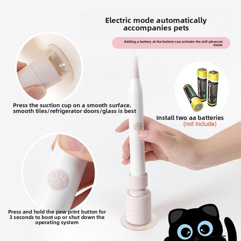 Electric Suction Cup Cat Toy Rotating Butterfly Flying Cat Self-entertaining Toy Long Rod Steel Wire Cat Teaser Toys