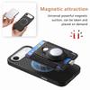 For iPhone Air Case RFID Blocking Carbon Fiber Leather Phone Back Cover with Card Holder