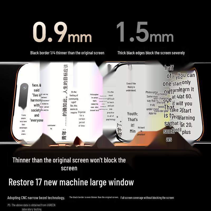 UGREEN Corning Tempered Glass Screen Protector for Apple iPhone