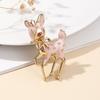 Cute deer brooch women have your temperament all the way, creative enamel brooch pin, suit jacket pin accessories