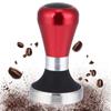 58mm Adjustable Height Stainless Steel Coffee Powder Tamper with Handle for Coffee Machine Red