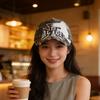 New Camouflage Letter Embroidery Baseball Cap Women's Big Head Circumference Showing Face Small Soft Top Cap