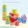 Kids Fun Number Letters Stacking Cup Baby Montessori Early Educational Sensory Puzzle Stack Speed Games Toys for Children Gifts