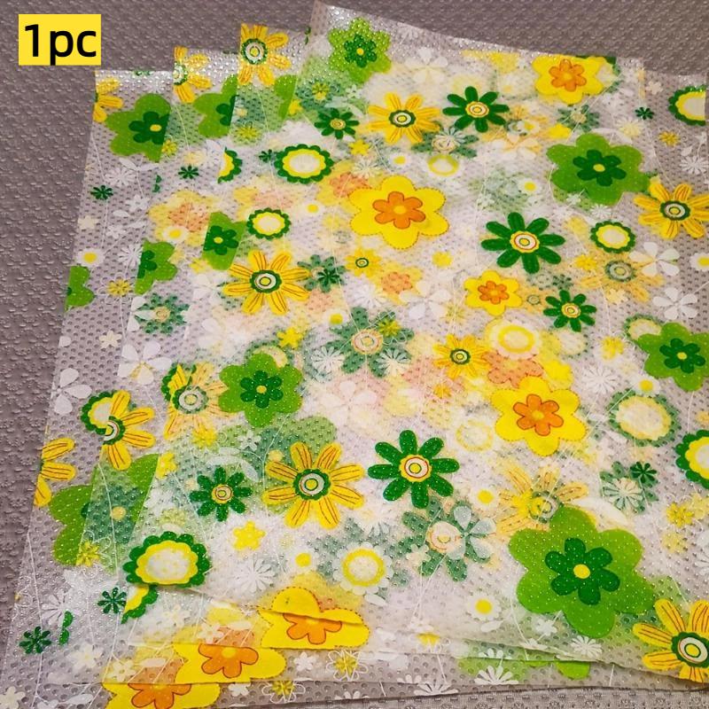 Non Adhesive Waterproof Drawer Liner With Cute Lemon Print Cuttable For Cabinets Wardrobes Shoe Racks Shelves