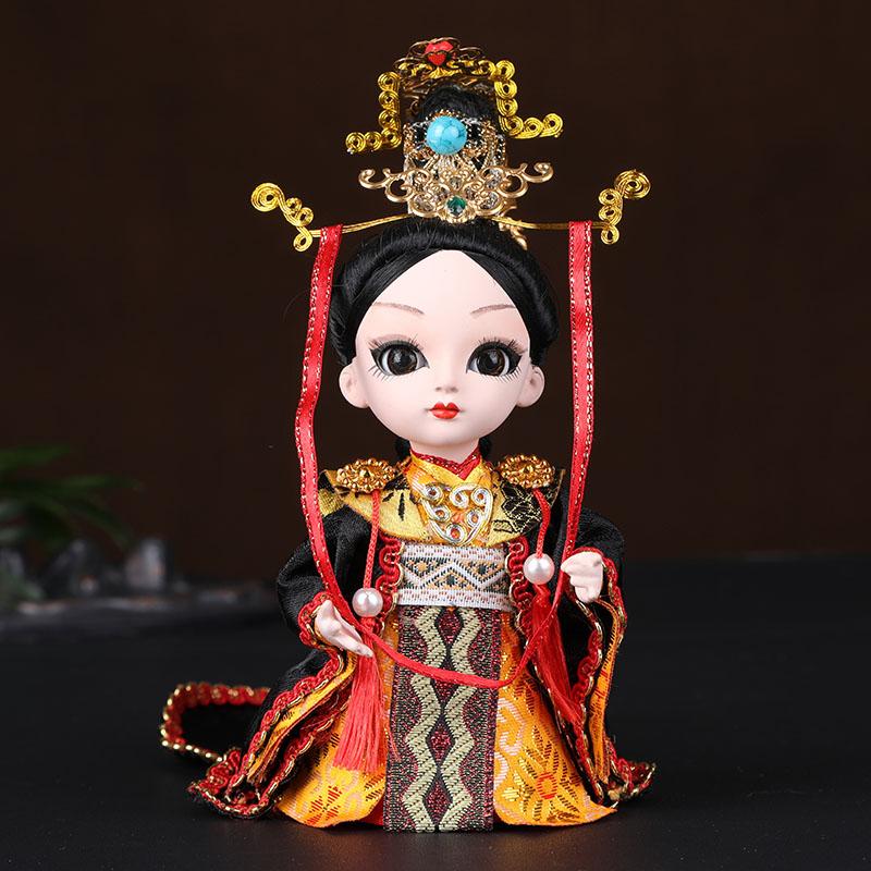 Chinese Opera Character Decoration Silk Doll Peking Opera Mask Doll Chinese Handmade Decorative Gifts Shop decoration Doll