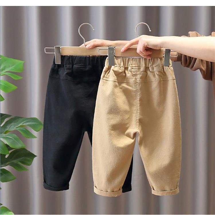 Spring Kids Pants Trousers Boys Thin Long Pants Spring Fall Casual Wear Simple Design Baby Childrens Clothing