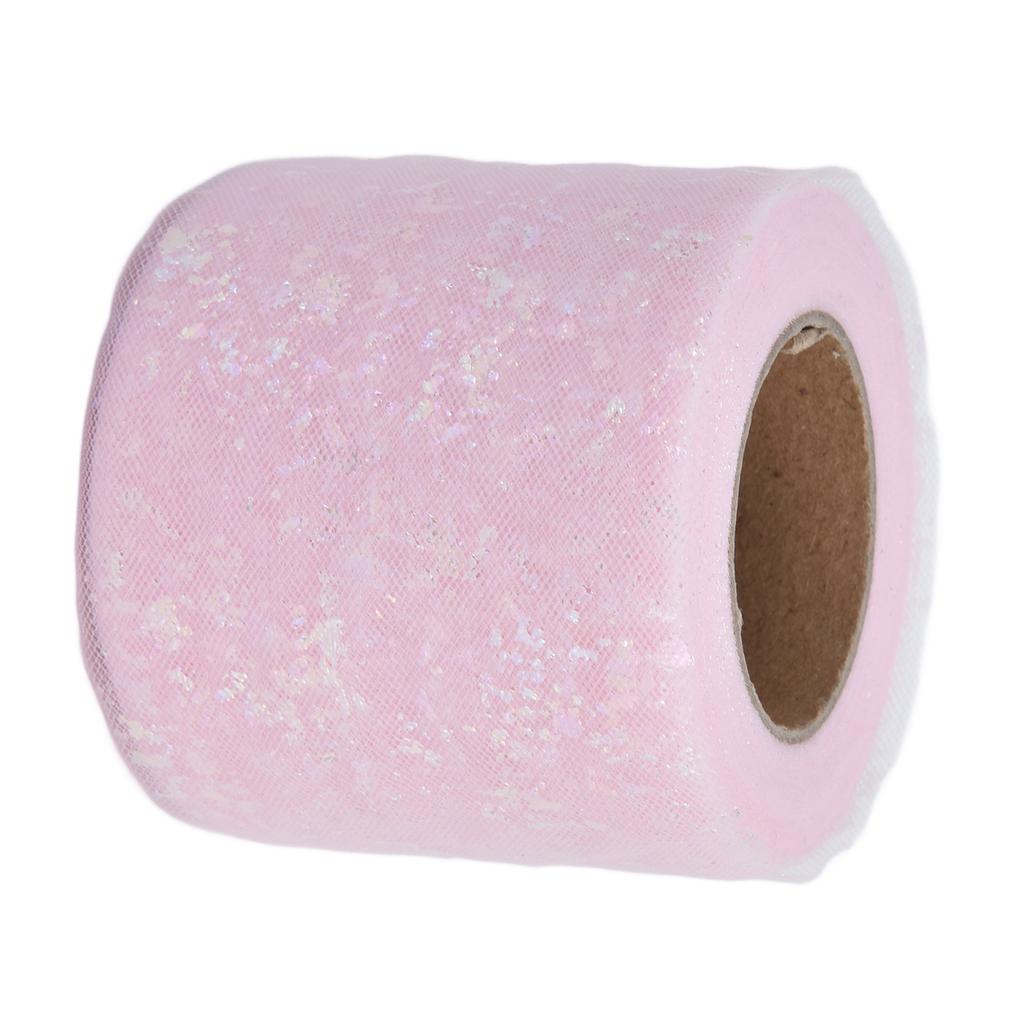 Tulle Fabric 25 Yards 6cm Polyester Material Lightweight Portable Tulle Rolls for Clothing Decoration