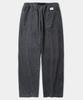 COLUMBIA UNIVERSITY Sl-Label Belted All-Round Corduroy Pants Charcoal