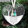 Friendship Keepsake Glass Ornament, Ideal Gift for Friends, Thank You Keepsake, Home Decor, Gift for Friendship Appreciation, Christmas Gift
