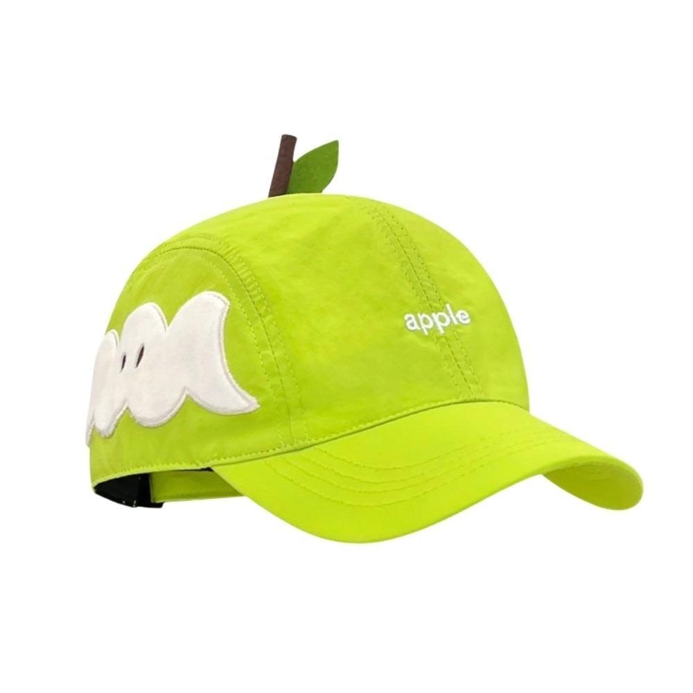 Cotton Embroidered Letter Hat Peaked Creative Fruits Cap Simple Fruits Baseball Cap  Girl