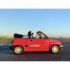 TOMYTEC Geocore64 1/64 Car Snap 11a (TV Crew with Honda City Cabriolet) ABS/PVC Painted Partially Assembled Figures & Accessories + Diecast