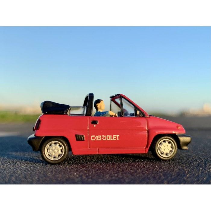 TOMYTEC Geocore64 1/64 Car Snap 11a (TV Crew with Honda City Cabriolet) ABS/PVC Painted Partially Assembled Figures & Accessories + Diecast