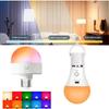 1 Set Rechargeable Smart Dimmable E27 Bulbs With Timing Cordless Battery Operated Light Bulb Rgb/3 Color Usb Led Lamp Bulb
