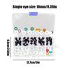 Eyes for Crochet Animals Glitter Plush Toy Eyes Round Safety Eyes Animal Doll Making Supplies Domed Button Eyes with Washers