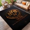 Borussia Dortmund Print Rug, Washable Floor Carpet, For Entryway Dorm Laundry Room Office Study, Home Decor Birthday Christmas Gift
