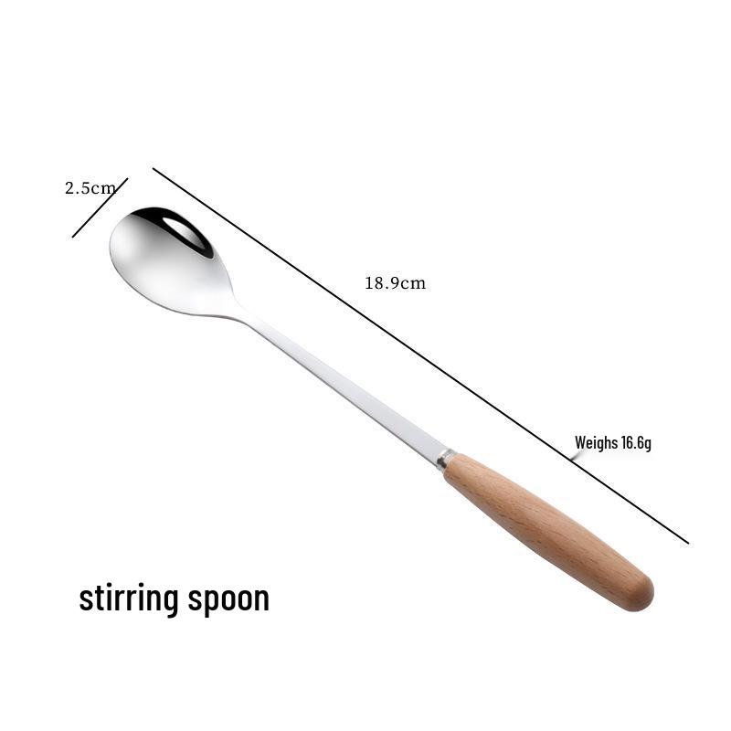 Japanese Wooden Handle Stainless Steel Cutlery Set - Knife, Fork, Spoon for Western Cuisine