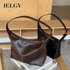IELGY Retro Hobo Bag All-Match Casual One-Shoulder Commuter Underarm Bag