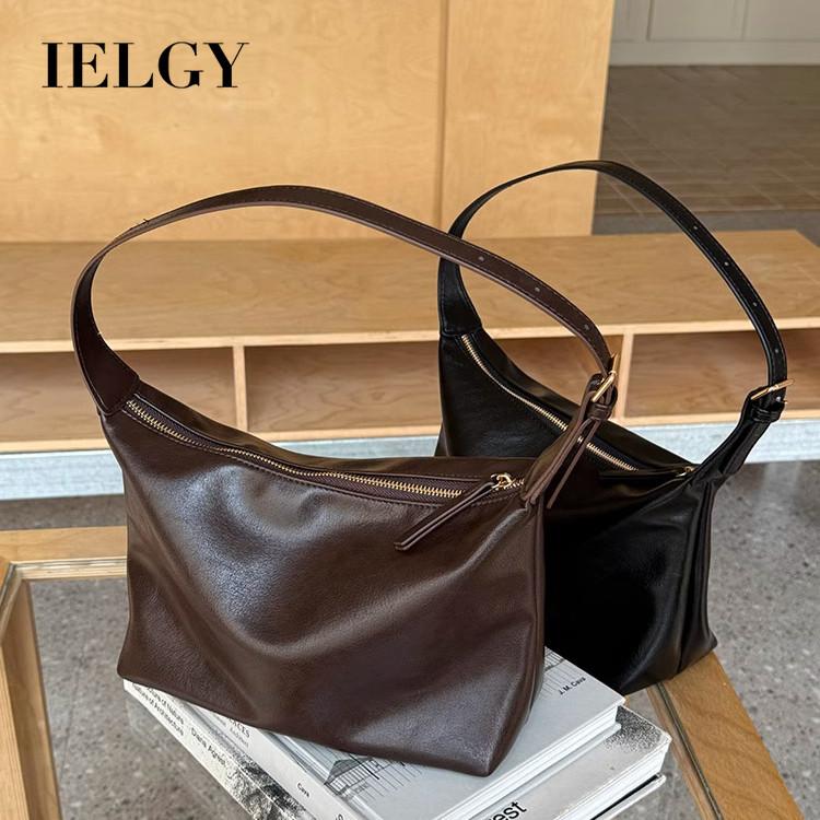 IELGY Retro Hobo Bag All-Match Casual One-Shoulder Commuter Underarm Bag