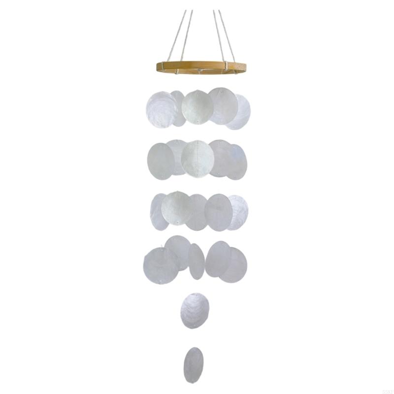 DIY Capiz Shell Hanging Wind Chimes Set for Window Balconies Bedroom Home Decors 55KF