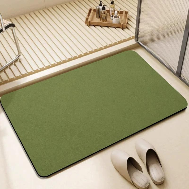 Quick-Dry Diatomaceous Earth Bathroom Mat - Soft, Water-Absorbent, Anti-Slip Floor Mat for Toilets & Entrances