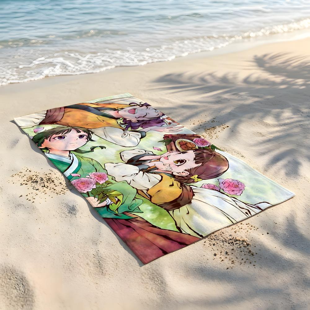 Anime T-The A-Apothecary D-Diaries Towel Beach Blanket Towel For Travel Gym Shower Luxury Lightweight Camping Pool Hot