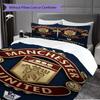 Manchester Legacy Bedding (1 * duvet cover + 2 * pillowcase, without core) 2D Flat Soft and comfortable Duvet cover and pillowcase Bedding set