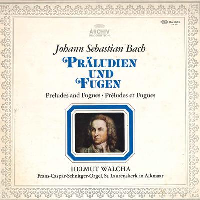 LP Record HELMUT WALCHA(ORGAN) - J.s.bach/Praludien Und Hugen MA5065 POLYDOR Japan Classical Used