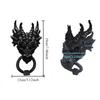 Dragon Door Knocker Goth Home Decor Gothic Home Dragon Wall Decor Dragon Head Statue Decoration For Home Office Decor