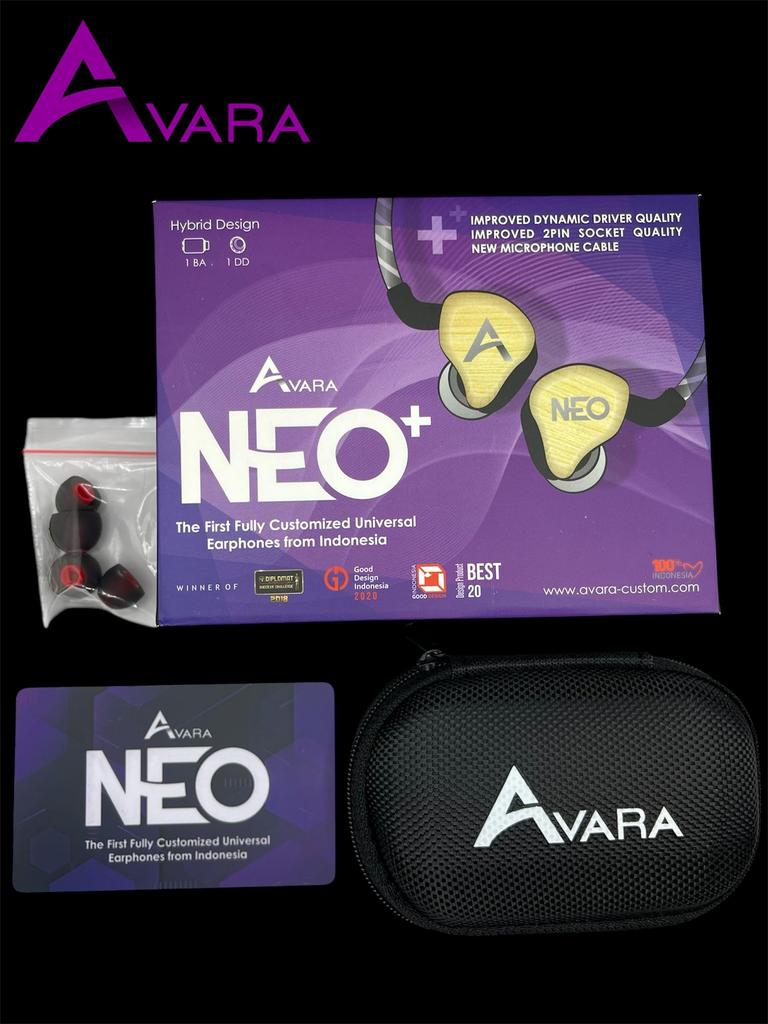 AVARA Neo + (Mechanical watch) in-ear monitors with microphone, customizable iem.