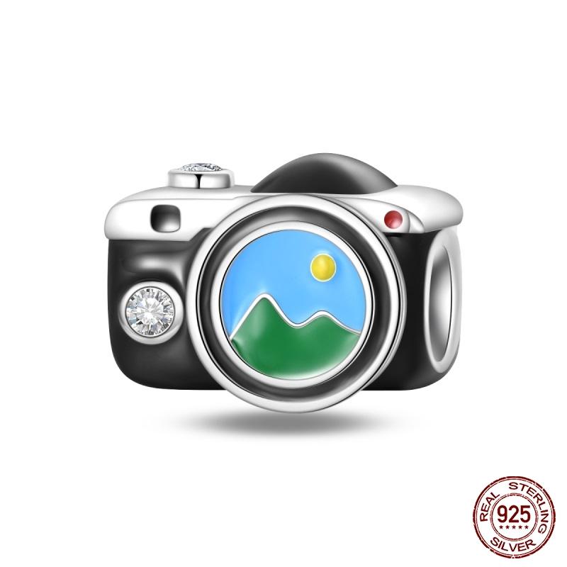 New Copper Fashion Glowing Space Astronaut Spaceship Charms Beads Fit Brand Original Bracelet Diy Jewelry Gift