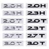 3D ABS 2.0H 3.0H Letter Stickers 2.0T 3.0T 2.3T 2.7T MKZ MKC MKX Embelm Badge Car Logo Rear Trunk Decal Auto Body Sticker