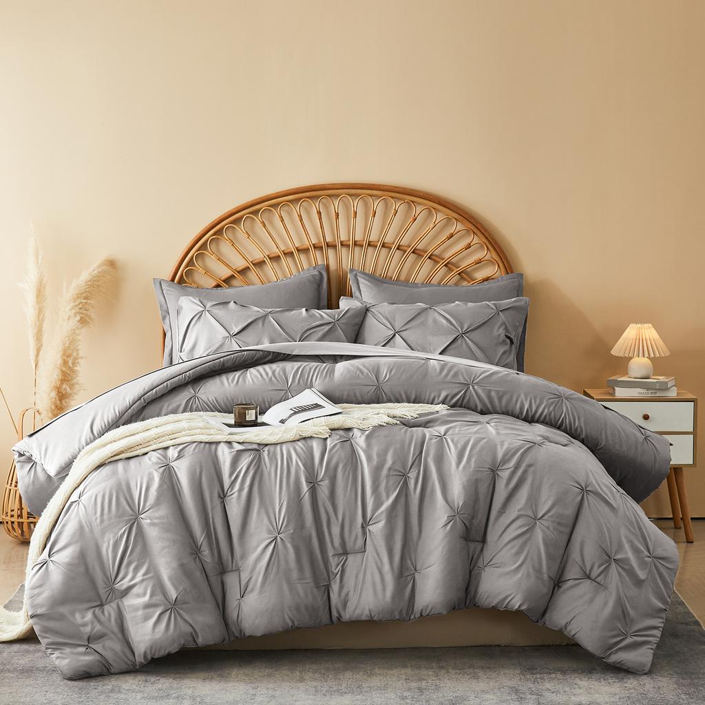 5-Pc/7-Pcs Comforter Set -  Queen Bed In A Bag With Comforters, Sheets, Pillowcases Queen King Full Twin