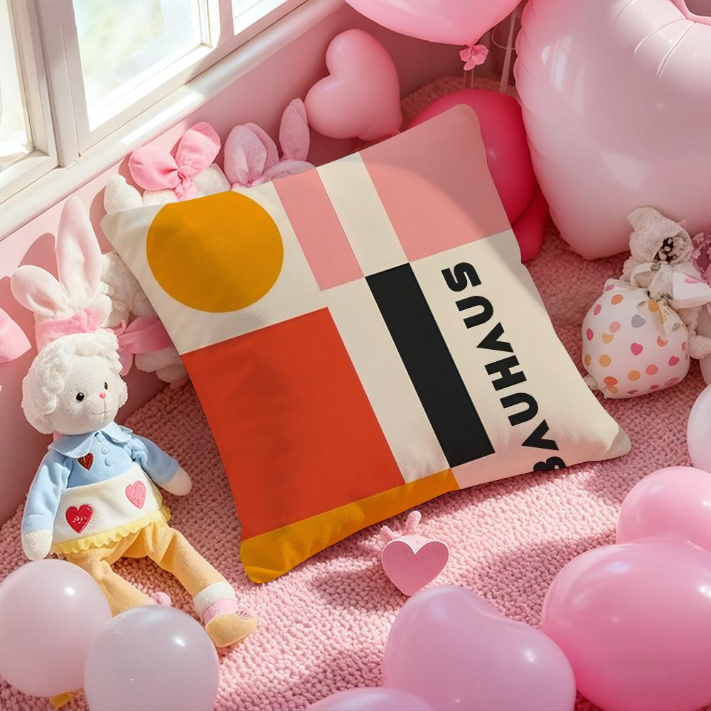 B-Bauhaus Designs Famous Cushion Cover Pattern Printed Pillowcase for Living Room Sofa Cushion Cover & Bedroom Decor