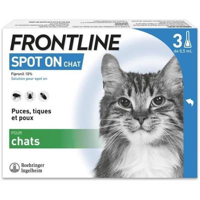 Frontline Spot On gatto - Antiparassitario per gatti - 3 pipette