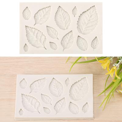 3D Silicone Leaves Fondant Cake Mold Creative Chocolate Sugarcraft Mould Decorating DIY Tool Silicone Cake Mold Sugarcraft Mould