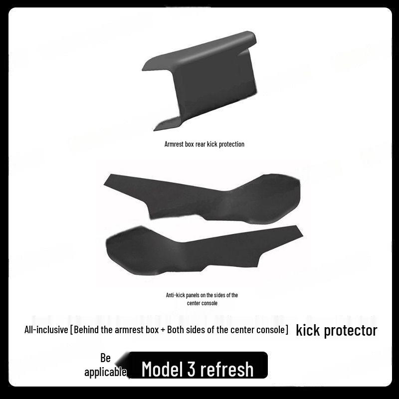 Килимки проти бруду для центральної консолі та задніх сидінь Tesla Model Y 2025 року