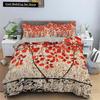 Watercolor Flowers King Queen Duvet Cover Colorful Blooming Floral Bedding Set for Teen Adult Plant 2/3pcs Polyester Quilt Cover