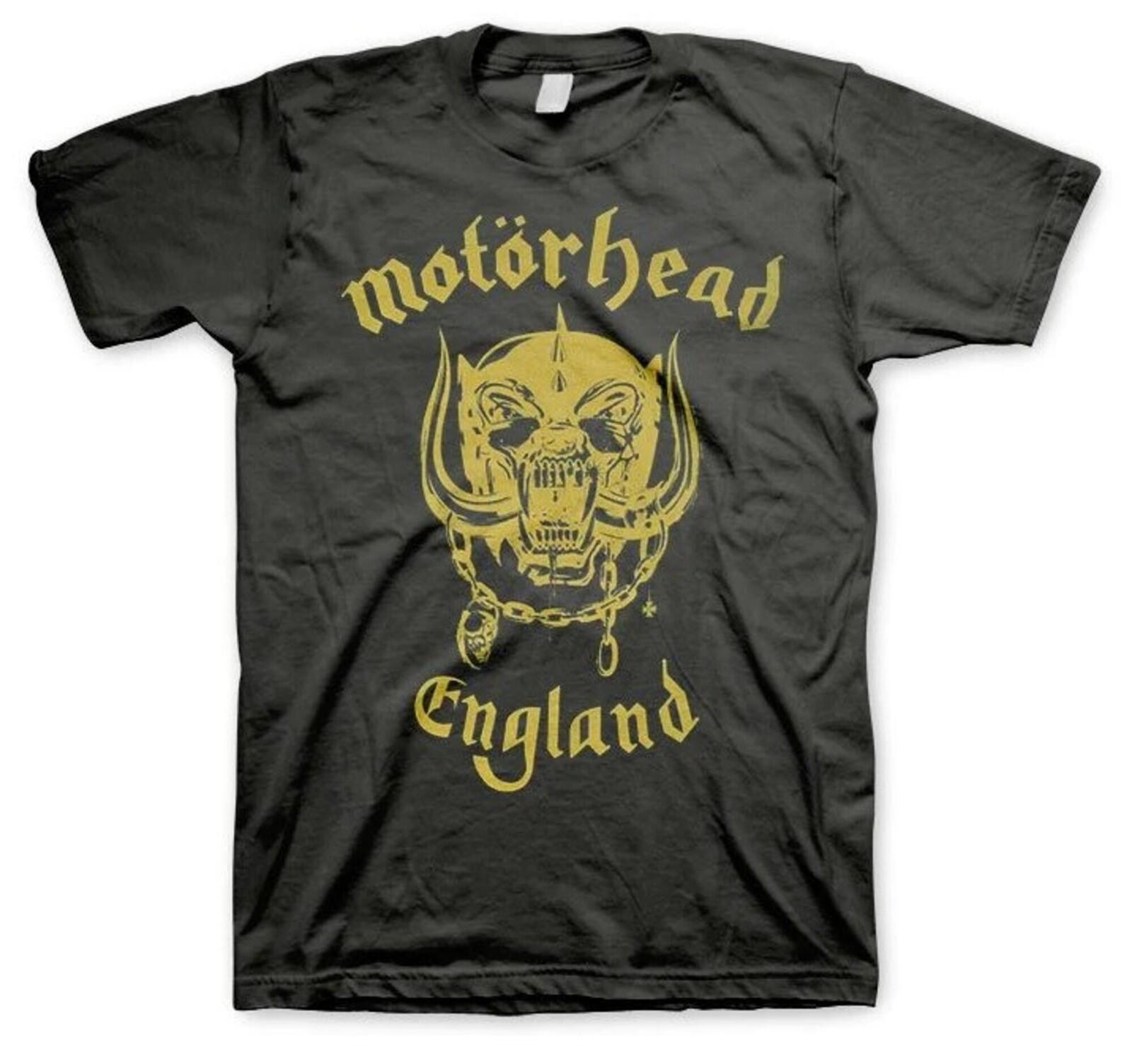 MOTORHEAD cd lgo GOLD ENGLAND Official SHIRT LRG New overkill inferno 1916 fist M