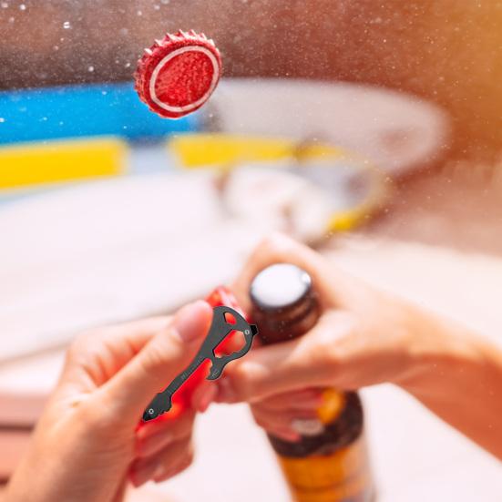 Guitar Shape EDC Screwdriver 12 in 1 Universal with Scale Multifunctional Carbon Steel Rust Resistant EDC Bottle Opener Home