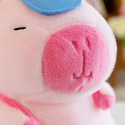 25cm Χαριτωμένα Αφράτα Ροζ Καπιμπάρα Βελούδινα Παιχνίδια Kawaii Σακίδιο Μπέιζμπολ Γεμιστά Κούκλες Ζώα Παιδικό Δώρο Γενεθλίων Διακόσμηση Σπιτιού