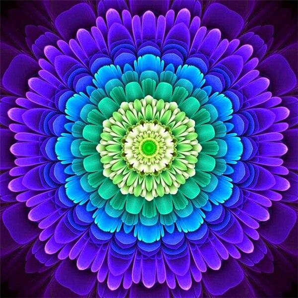 5d Diamond Painting Mandala DIY Diamond Embroidery Cross Stitch Flower Mosaic Religious Wall Art Decor For Home
