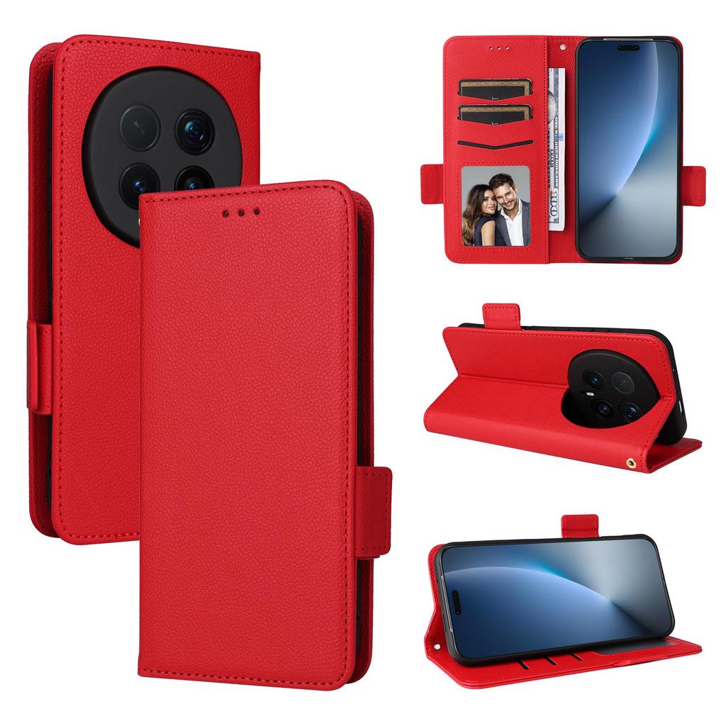 Flip Cover für Honor Magic8 Pro PU Leder Handyhülle Ganzkörperschutz [RFID-Blockierung] Brieftaschenhülle