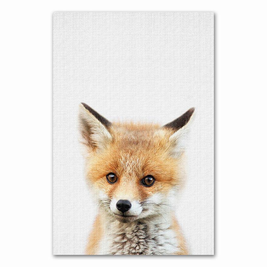 Giraffe Bunny Elephant Canvas Child Poster Nursery Wall Art Picture Print Forest Animal Painting Nordic Kid Baby Bedroom Decor