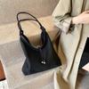 Women Faux Suede Large Capacity Underarm Bag New Autumn Winter Fashion Retro One Shoulder Bag Versatile Commuter Tote Bag